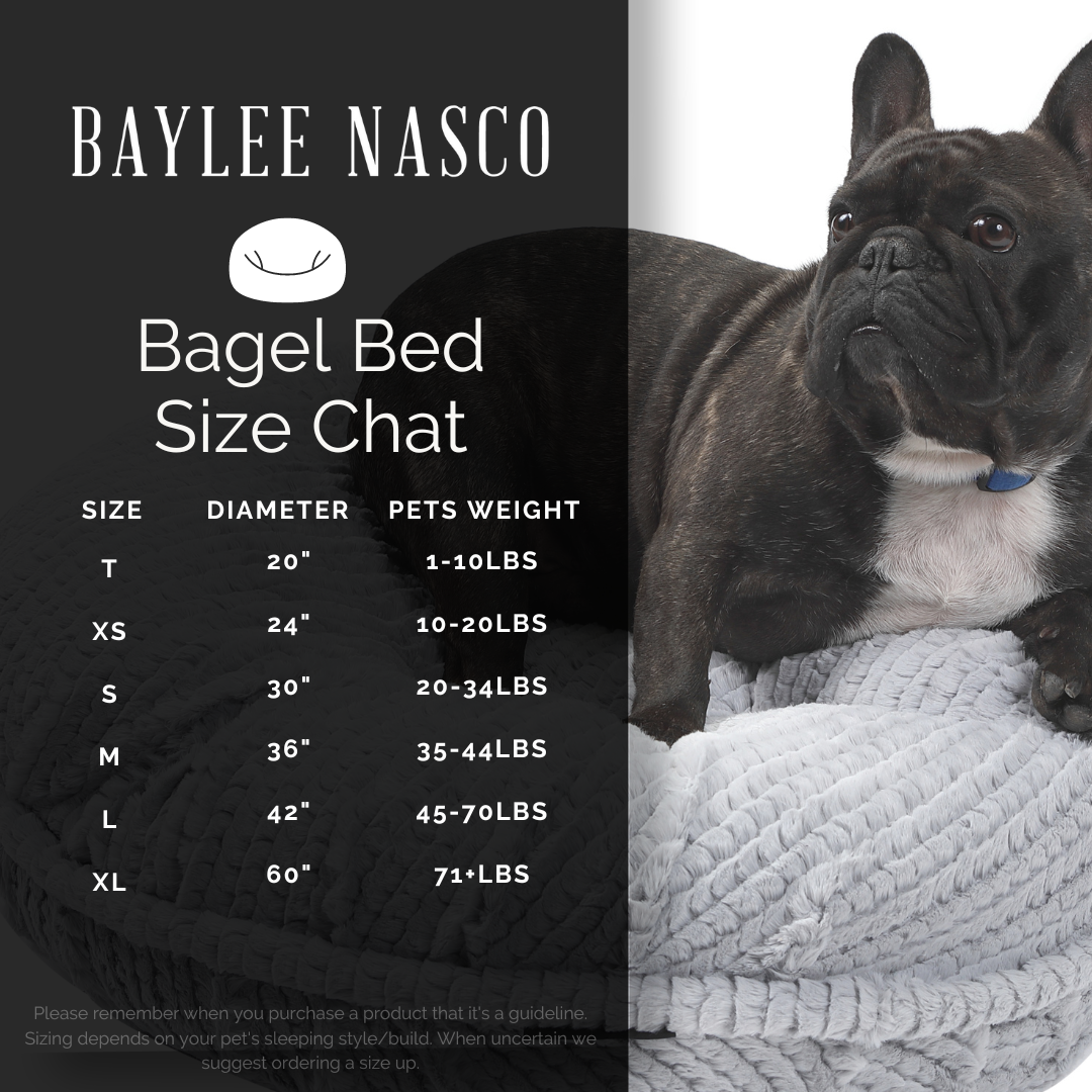 Platinum Grey Bagel Bed