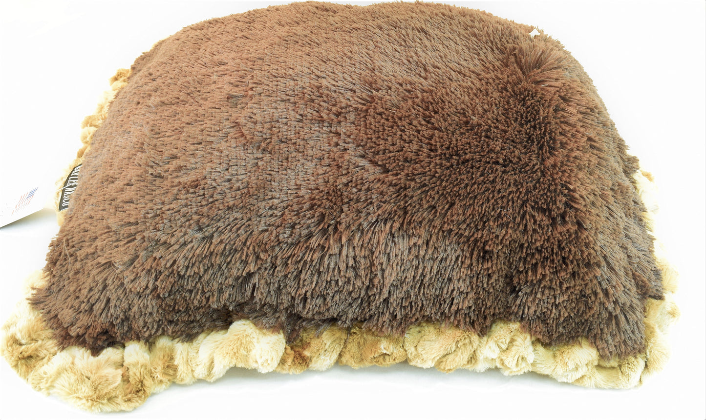 Brown Rabbit & Chocolate Shag Travel Bed/Blanket