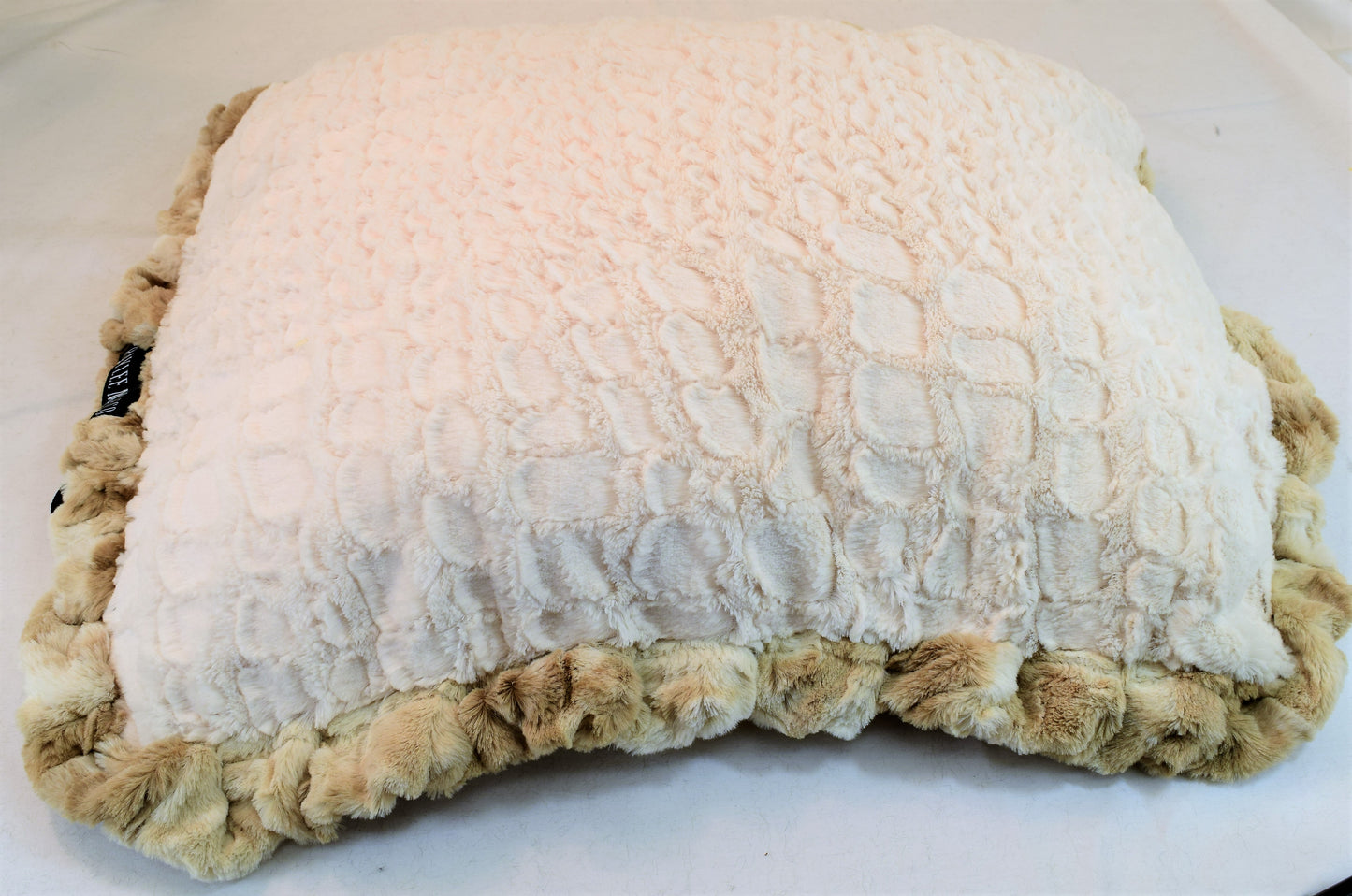 Beige Rabbit & Cream Crocodile Travel Bed/Blanket