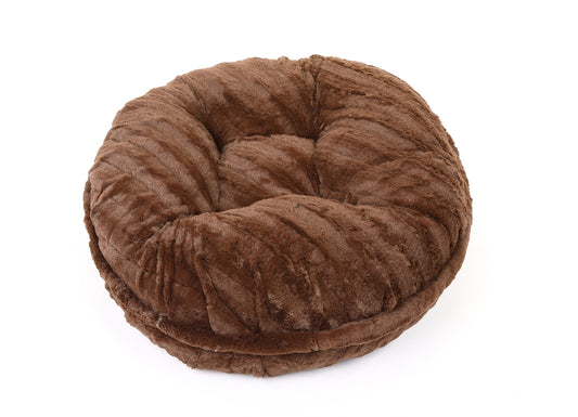 Chocolate Mink Bagel Bed
