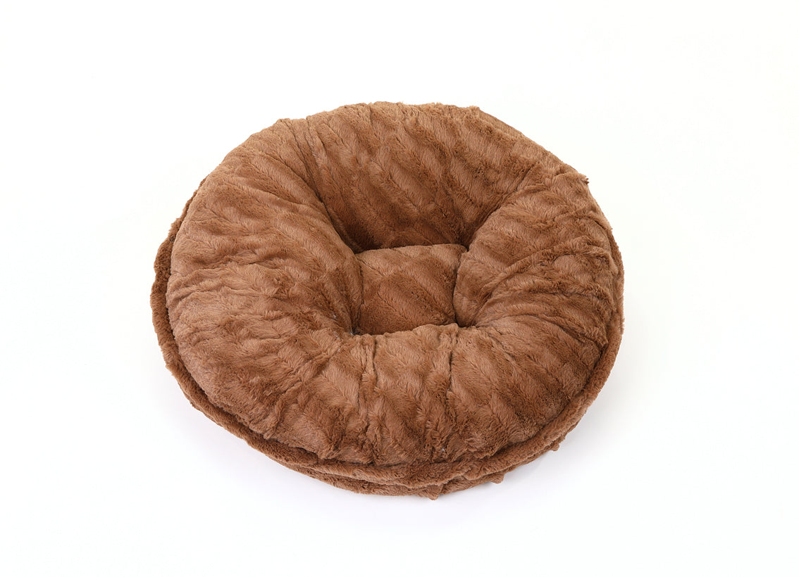 Capuccino Mink Bagel Bed