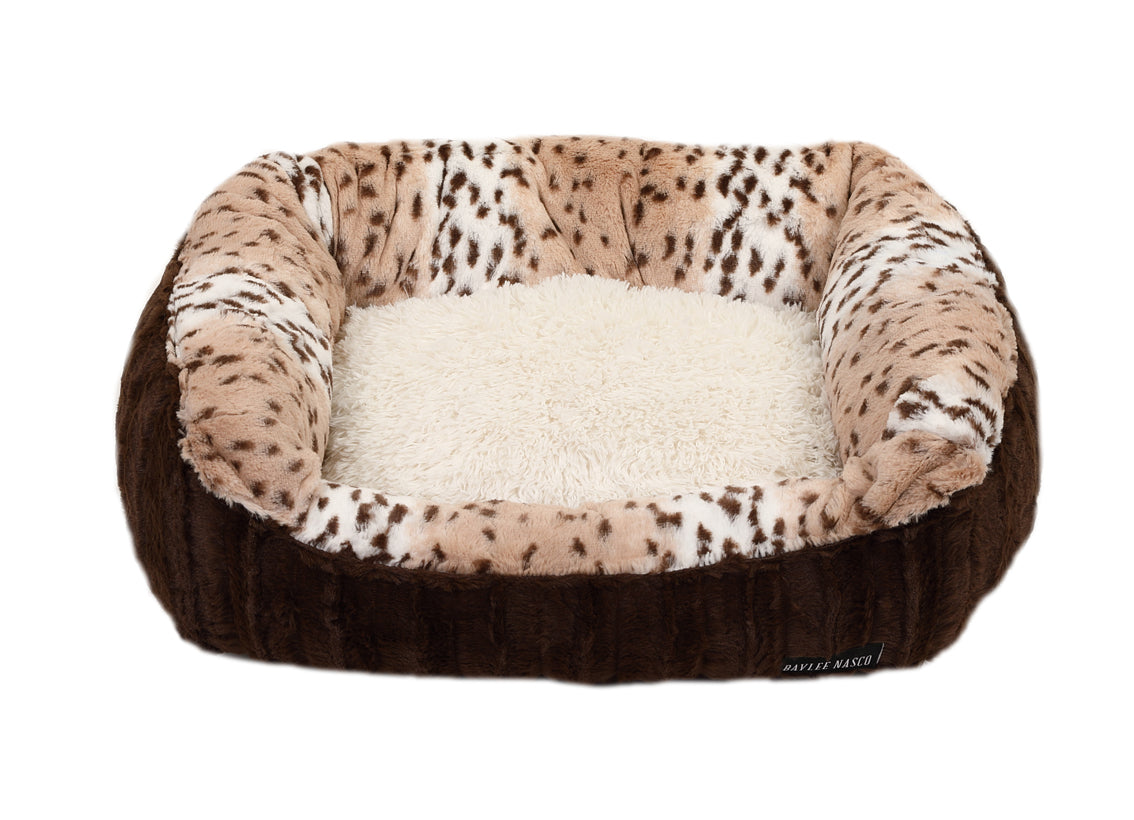 Chocolate & Snow Leopard Lounge Bed