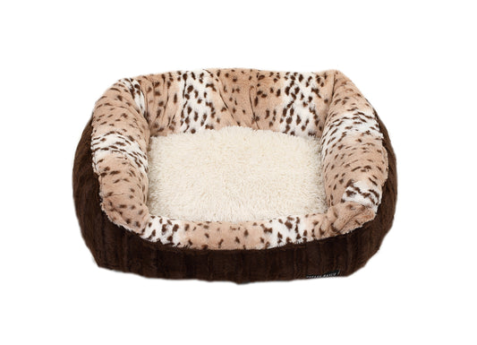 Chocolate & Snow Leopard Lounge Bed