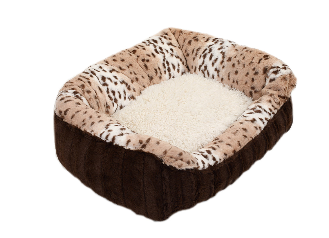 Chocolate & Snow Leopard Lounge Bed