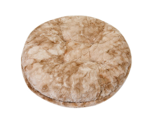 Beige Rabbit Bagel Bed