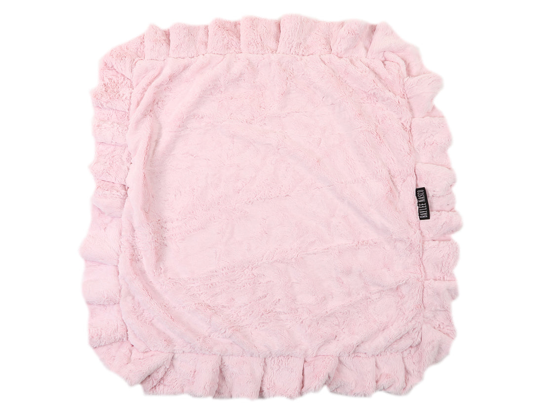 Light Pink Mink with Cream Crocodile Blanket